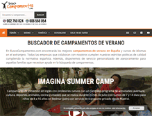 Tablet Screenshot of buscocampamentos.com